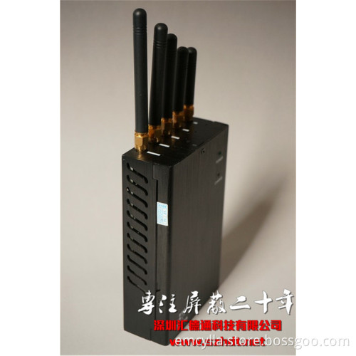 Handheld Portable (Built-in Battery) Cellphone & WiFi Bluetooth & GPS Signal Jammer